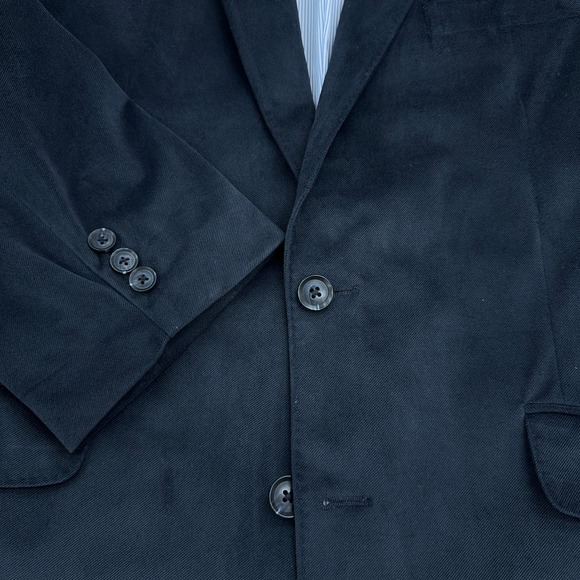 Haggar 1926 Originals Mens Size 44R Sport Coat Blazer Twill Navy Blue - Picture 15 of 16